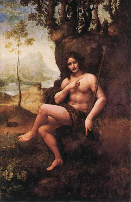 Leonardo  Da Vinci Bacchus oil painting image